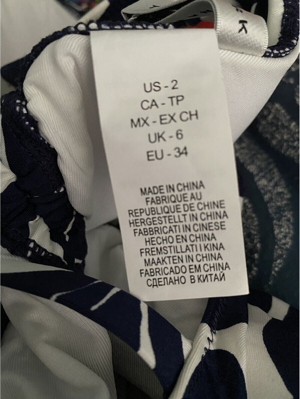 Trina Turk White Blue Floral Drawstring One-Piece bathing Suit Swimsuit Size 2 - Picture 4 of 7
